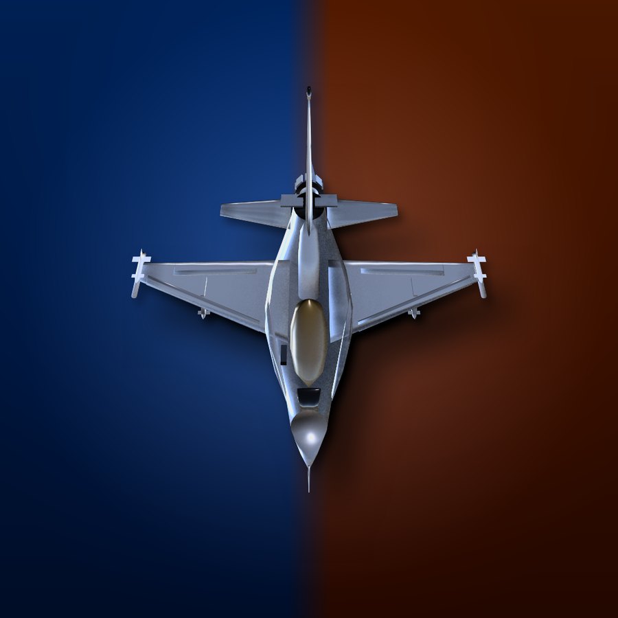 Turntail key art: a model jet on a blue and copper background